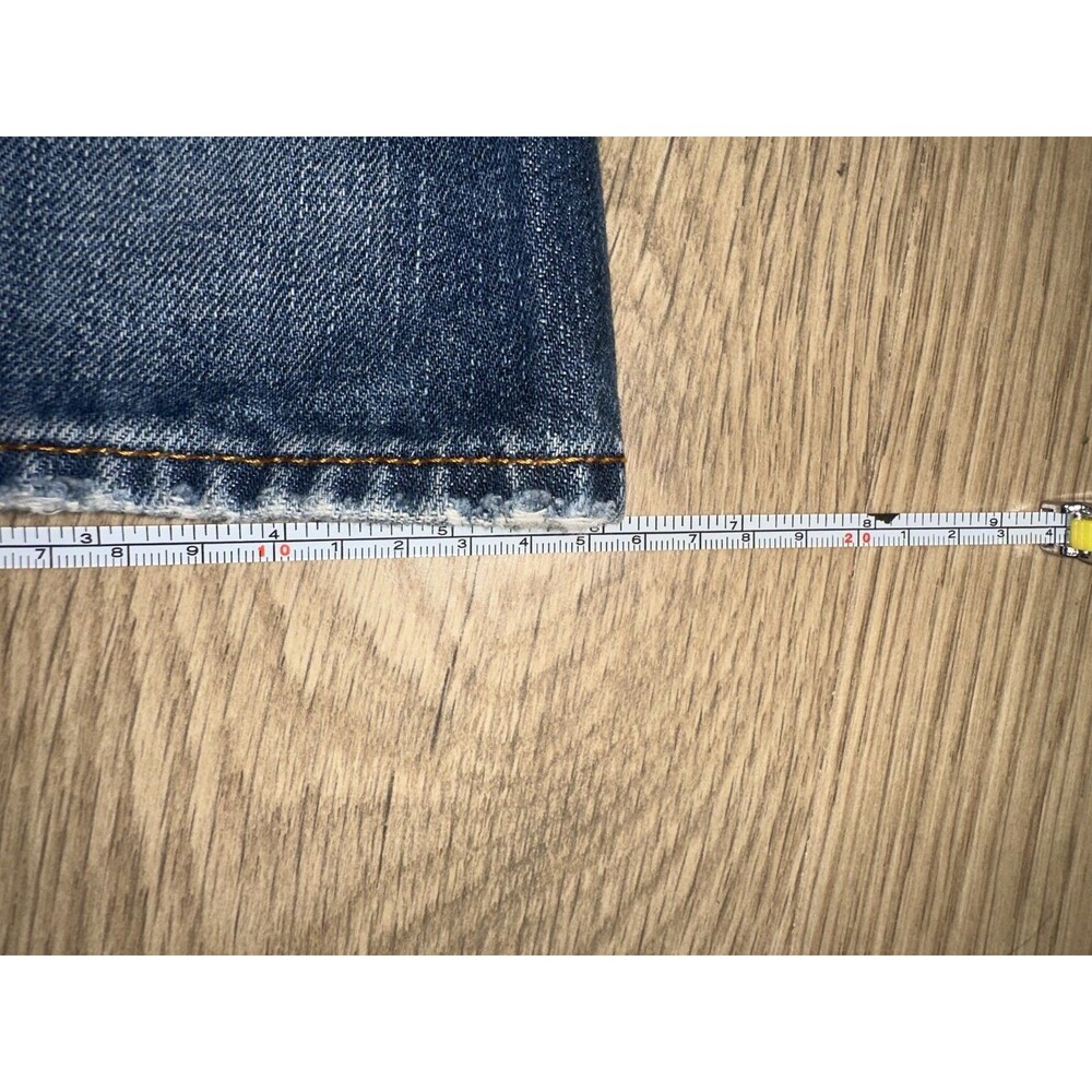 SuperDry Biker Edition Loose Taper Distressed Blue Jeans 29x30 (Tagged 30x32) - Picture 12 of 15